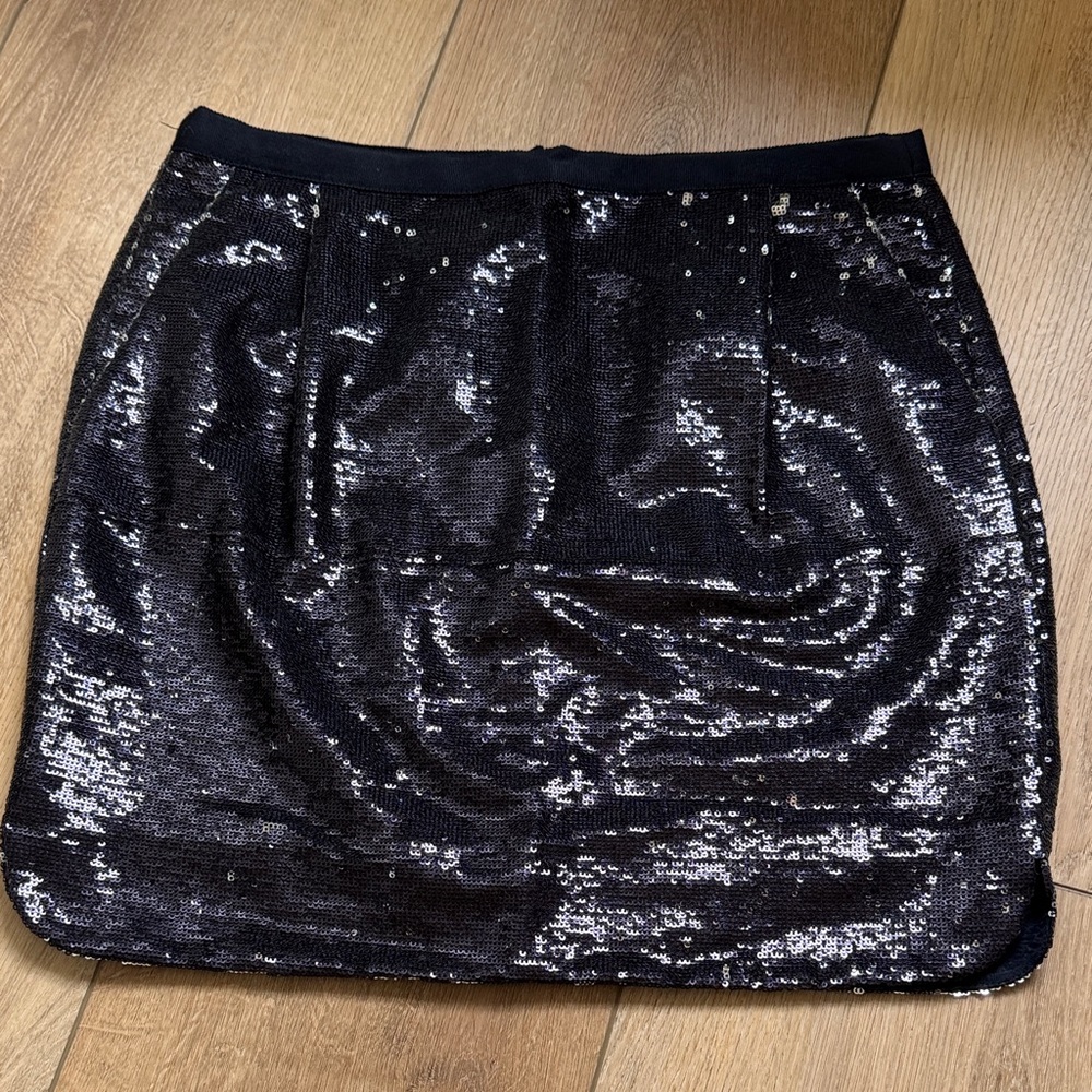 J. Crew Sequin Mini Skirt With Pockets